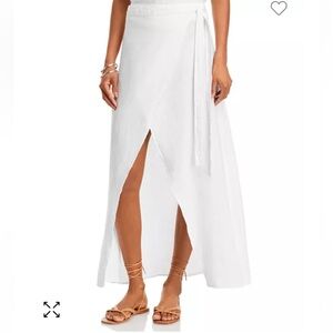 Bella Dahl Linen Maxi Wrap Skirt size small NWT